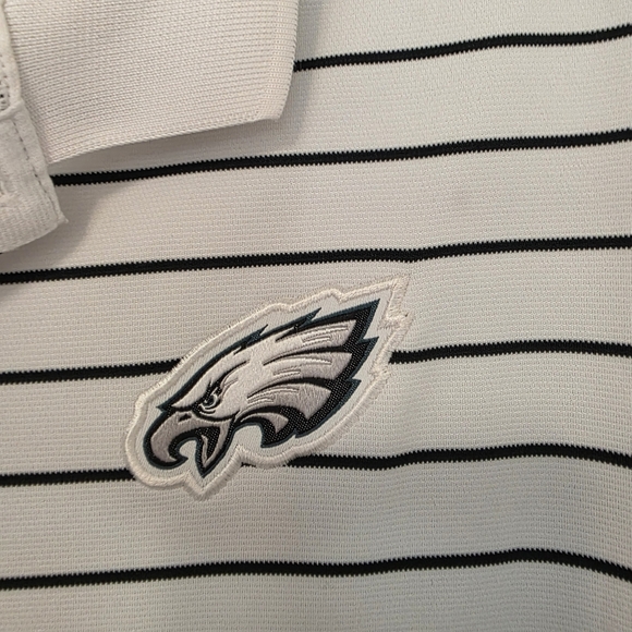 Nike Philadelphia Eagles Striped Polo Shirt – Men’s Medium - Picture 3 of 4